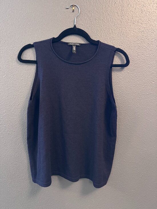 Eillen Fisher Tops - Navy Linen Blend Tank Top - Eileen Fisher
